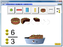 Screenshot of the simulation Fractions Intro