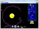 Screenshot of the simulation Gravity and Orbits