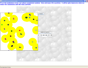Self-Driven Particle Model Screenshot