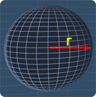 sphere with the radius r
